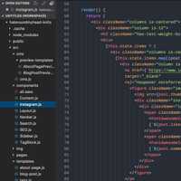 some JSX code with colorful syntax highlighting