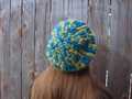 crown of alpaca Carreau hat showing the denser texture